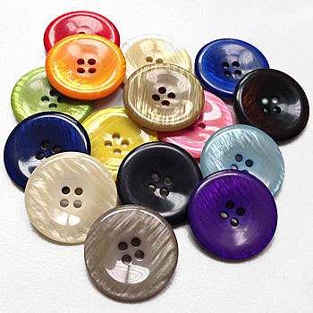 P-1266 - Large Pearly Button - 15 Colors